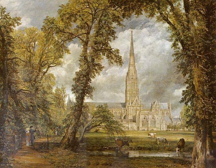 John Constable Die Kathedrale von Salisbury vom Garten des Bischofs aus gesehen oil painting picture